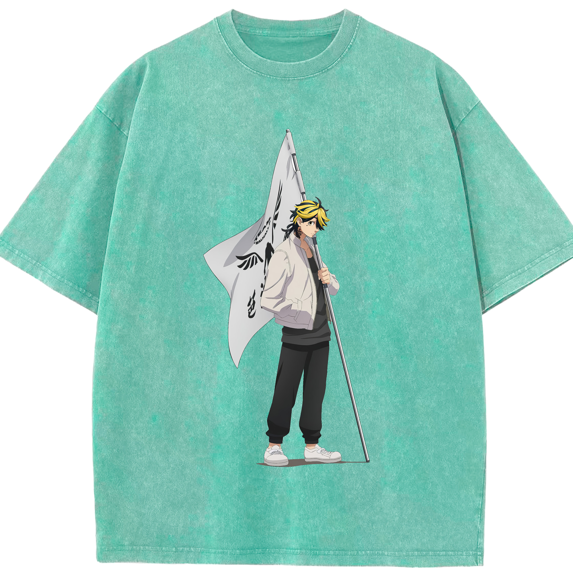 （画像用） 東京リベンジャーズ Tokyo Revengers 綿100% ヴィンテージ風 半袖Tシャツ（フロントプリント）